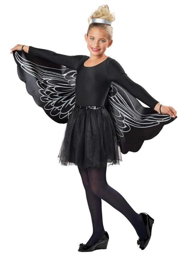 Seasons Angel Cape Wings for Girls, One Size (Black) - Image 1